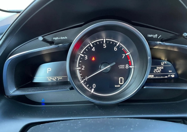 Mazda CX-3 cena 83900 przebieg: 72300, rok produkcji 2020 z Pieszyce małe 121